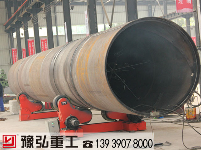 回轉干燥機筒體加工現(xiàn)場圖